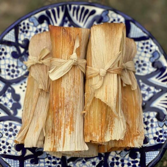 Rolled Tamales on a plate