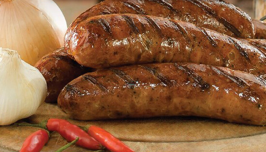 Grilled sausages